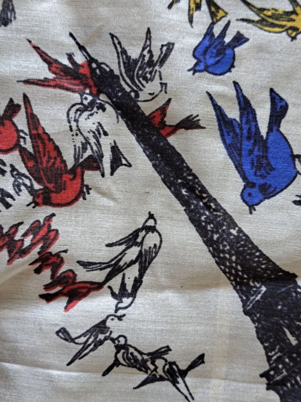 Silk Eiffel Tower Scarf Birds Parisian AngedOr Design Lightweight Paris Luxury - Picture 4 of 12
